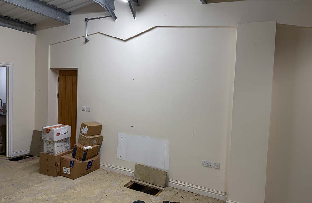 It's starting to look like the plans.